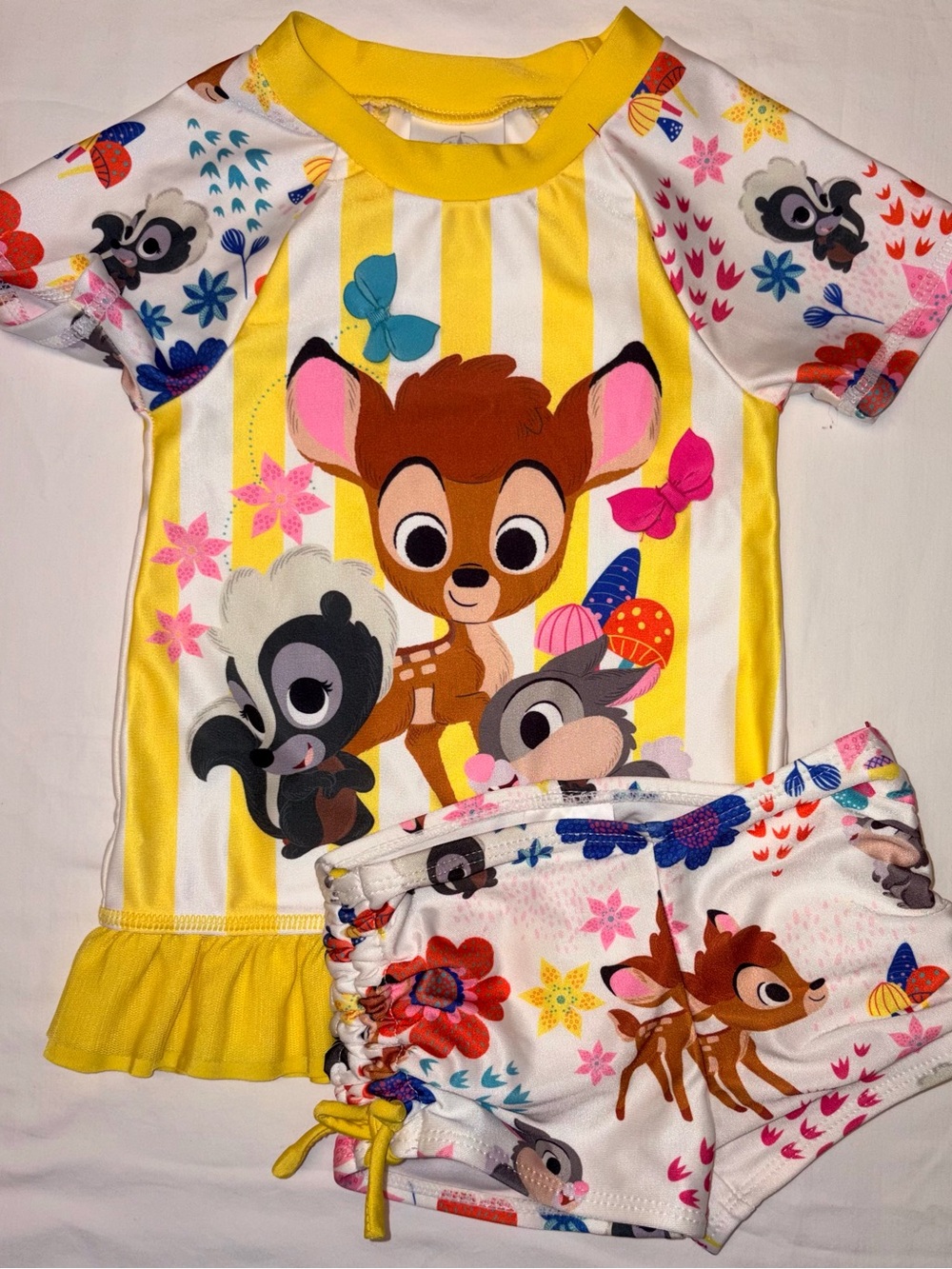Disney Parks adorable Swim Rashguard & bottoms sz 2T EUC